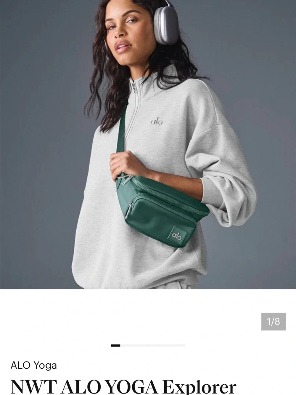 ALO Yoga Explorer Fanny Bag in Winter Ivy Green